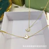 Designer Necklace VanCF Necklace Luxury Diamond Agate 18k Gold New Butterfly White Fritillaria Necklace Womens Blue Turquoise Fritillaria Red Neckchain