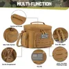 Tactical Lunch Bag for Men Military Heavy Duty Box Work Leakproof Insulated Durable Thermal Cooler Meal Camping Picnic 240226