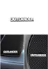 Auto Stickers 3D Aluminium Embleem Interieur Luidspreker O Badge Voor Mitsubishi Outlander 3 4 2020 2019 2021 Accessoires3712931