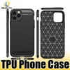 Carbon Fiber Phone Case for iPhone 14 Pro Max 13 12 11 XR 8 Plus LG Stylo 7 5G K92 TPU RUbber Protective Cellphone Cases izeso4960370