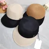 Women Straw Hat G Designer Sun Hat With Bow Tie Ribbon 57cm Sunhat Fashion Sunbonnet Brand Beach Hat Casual Caps Wide Brim Hats 3 Styles