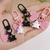 Keychains 1/2pcs Halloween Ghost Keychain Cute Cartoon Little Love Pendant Bag Key Chain Car Ring Gifts