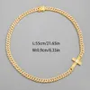 Set di gioielli in oro 18k di alta qualità Catena a maglia cubana Moissanite Argento sterling 925 Catena a maglia cubana per uomo donna