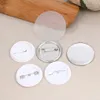 100 stks 4 4 cm Metalen Blank Badge Pin Broche Basis Ronde Badge DIY Sieraden Finding2091