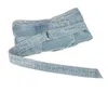 Marque Denim tissu femmes Sim Corset ceintures pansement melon taille large Vintage lavé Jean dames robe ceinture Cummerbund 240309