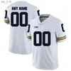 Football Jerseys Custom Michigan Jersey Donovan Edwards Blake Corum Mike Sainristil Charles Woodson Tom Brady Any NameH240309