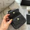 24C Womens Black Caviar Leather Calfskin Black Backpack Bags Classic Mini Top Handle Totes Gold Metal Hardware Matelasse Crossbody Shoulder Handbags 13x18cm