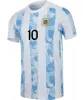 Fans version 2023 3 stjärnor Argentina Messis Soccer Jerseys 23 24 Dybala di Maria Martinez de Paul Maradona Fernandez Sports Footb