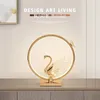 Bordslampor Ronin Modern Golden LED Swan Lamp Creative Design Desk Light Decor for Home Living Room