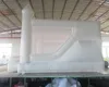 Atacado 4.5x4m (15x13.2ft) gigante branco PVC jumper Castelo inflável do salto do casamento com cama de salto da corrediça Castelos saltitantes casa do leão-de-chácara com ventilador para se divertir
