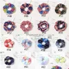 Hair Accessories 73 Color Pu Zipper Colour Headband Large Intestine Hair Ties Ropes Elastic Veet Band Girls Ponytail Pocket Scrunchies Dhtkk