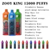 Zooy King 15000Puffs Grande bouche compte Vape jetable 20mg 50mg E Cigarette