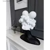 Objetos decorativos estatuetas moderna e minimalista arte figura escultura ornamentos de resina modelo sala de estar criativo preto e branco menina decorações suaves t240309