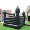 wholesale 4.5x4.5m (15x15ft) full PVC black Inflatable Bounce House Wedding Party Bouncy Castle jumping jumper bouncer tent Decor Canopy