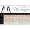 Capri Stretch Slanke Hoge Taille Faux Latex Broek Vrouwen Sexy Wetlook Lakleer Naadloze Leggins Zip Open Kruis Broek Custom