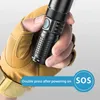 Flashlights Torches Type-c Charging Rechargeable LED Aluminum Alloy Outdoor Strong Light And High Battery Life 16340/18650 Mini