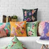Capa de almofada papagaio pássaro fronha flor firme sofá borboleta quarto decoração de casa capa de almofada decoração de casa almofadas240g