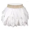 Jarretières Plumes Blanches Jupe Taille Haute Harnais Burning Man Festival Rave Femmes Body Strappy Bra Pastel Goth Art Vêtements Ajuster Drop Dhulo