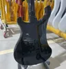 Özel Rickenback 4003 Elektro Gitar, Bas gitar, Basswood gövdesi, siyah renk, gül ağacı klavyesi, 4 telli