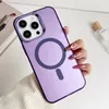 Magnetic Case for iPhone 15 Translucent Matte Slim Shockproof Anti-Fingerprint Protective Cover for iPhone 14 13 12 izeso