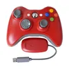 PC/PS3/Xbox 360 Konsolu için en kaliteli kablosuz gamepad joystick xbox360 2.4g kablosuz joypad oyun denetleyicileri perakende ambalaj dropship ile logoya sahiptir