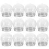 Bottles 12Pcs Light Bulb Shaped Candy Container Multi-functional Christmas DIY Snow Globe Water Fillable Ornaments Empty