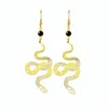 Dangle Earrings Creative Hollow Snake Pendant For Women Bohemian National Wind Star Moon Pattern Jewelry Direct Sales