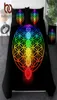 BeddingOutlet Chakra Bedding Set Zen Theme Bed Cover Colorful Bed Set King Geometric Bedspreads Flower of Life Bedlinen Dropship H4187376