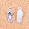 89pcs Antiek Verzilverd Brons Plated slippers slipper Charms Hanger DIY Ketting Armband Bangle Bevindingen 21 8mm252c