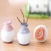 6pcs mini resin vase bonsai figurines fairy garden miniatures for terrariums ornament dollhouse Home decor resin craft9050327