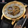 FORSINING Top Mens Watch Men Sport Clock Male Business Skeleton Clocks Hand Wind Mechanical Watches Gift1300P