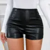 Shorts Sexig Bright Leather Women Mini Shorts Spice Girls Short Pants Ladies Casual Solid Push Up Shorts BodyCon for Pole Dance