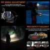 Super bright LED Headlamp With 8*LED Bulbs 5000 lumen Waterproof Outdoor LED Headlight Lightweight materials Comfortable to wear 240227