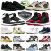 With Box jumpman 1 basketball shoes 1s j1 low sneakers womens Reverse Mocha Olive Black Phantom Satin Bred men Celadon Yellow Ochre trainers sports