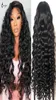 Black 220 Density Loose Deep Wave Closure 30 inch Front Human Women Hd Lace Frontal Wig1273257