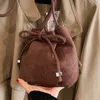 Lady Evening Bags Mini Bag For Women in Autumn and Winter New DrawString Buckettagram Niche Design Butterfly Single Shoulder