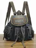 Jiaerdi vintage jeansowy plecak Kobiety retro list haft haftowe zwykłe szkolne torby plecaki żeńskie harajuku y2k mochila estetyka 240226