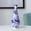 Vasen Antike blaue und weiße Porzellanvase Keramik Home Weiche Dekoration Chinesische Bo Gu Stand Ornamente Benutzerdefinierte Großhandel