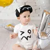 Boll Caps Baby Cartoon Mesh Hats Cute Black and White Ears Design Cap Pography Props 46-50cm