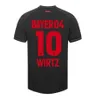 24 25 Bayer 04 Leverkusen Camisas de futebol 2023 2024 2025 Home Away terceiro DEMIRBAY Wirtz BAKKER BAILEY HOME CH Aranguiz Paulo Schick Camisa de futebol Ki 1WJU
