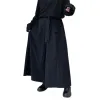 Брюки мужчины готика свободно укоренившееся Hakama Pant Harajuku Kimono Samurai Широкие штаны штаны Китайский стиль Ханфу Тан Б штата мужчина кендо униформа