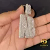 925 Sterling Silver Vvs Diamond Mossinate Pass Diamond Tester Hip Hop Jewelry Necklace Iced Out Solid Back Custom Pendants