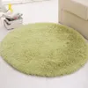 Tapis rond moelleux pour salon, Long tapis en peluche, chambre d'enfants, en fausse fourrure, pour chambre à coucher, tapis Shaggy, tapis moderne pour la maison, T20197P