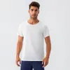 LL Sports Mens Summer Shirt Mens Quick Dry Lu T Shirt Sweat-Wicking Workout Short Top Men Workout Short Sleeve 31226