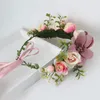 Handgemaakte verstelbare bloemkrans Hoofdband Halo Floral Crown Crown Headpiece Wedding Festival Party 2452