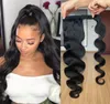 Wrap Around Ponytail Human Hair Brazilian Body Wave Pony Tail Remy Hair Clip in Extensions for Women3077928