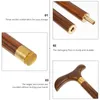 Wood Gifts Three-section Crutches Mountaineering Walking Stick Old Fashioned Outdoor Alpenstock Elder Cane For the elderly 240306