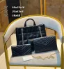 Kvinnor 3st/Set Classic Top Designer Handväskor Multi Pochette äkta läder axelkoppling Tote Messenger Purse Crossbody Väskor