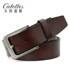 Ceintures Catelles sangle mâle en cuir véritable ceinture concepteur boucle ardillon hommes de haute qualité homme pour 1935284G