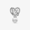 Nouvelle arrivée 100% 925 STERLING Silver OpenWork SeaWorses Heart Charm Fit Original Charm Bracelet Bracelet Bijoux de mode Accessori164m